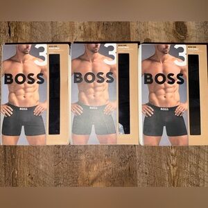 Boss Men's Boxer Briefs - 3 Boxes Black 3 Pack